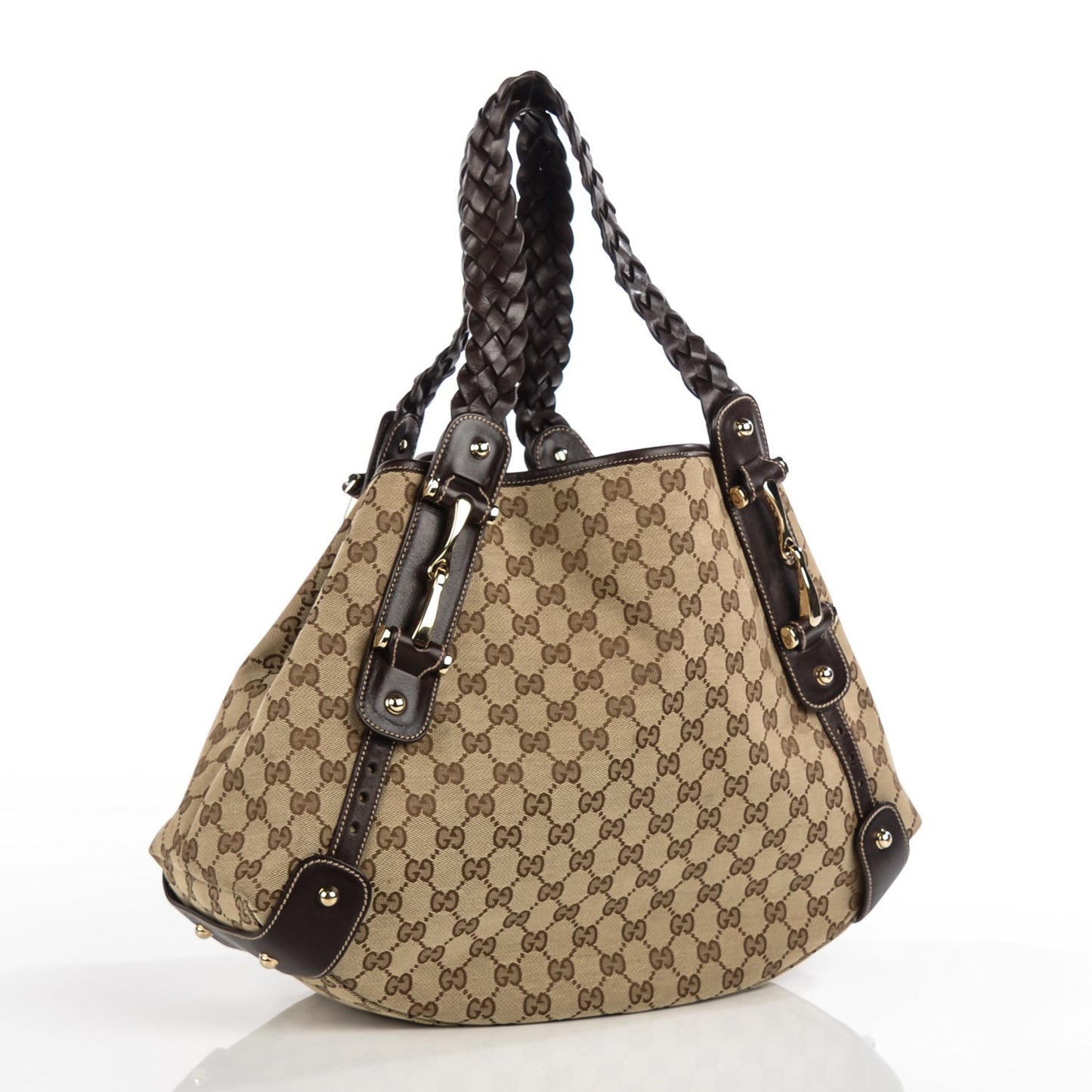 Monogram Medium Pelham Shoulder Bag Dark Brown