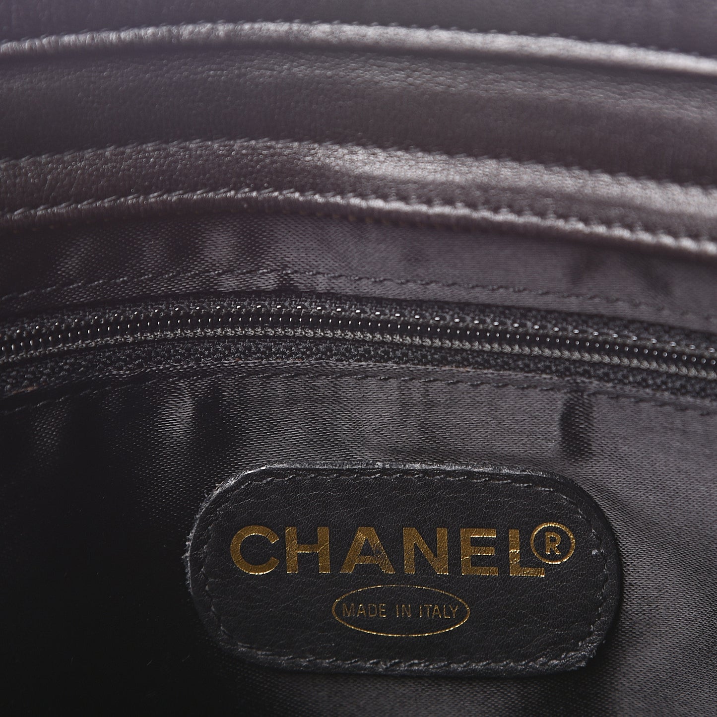 Lambskin Quilted CC Shoulder Bag Black