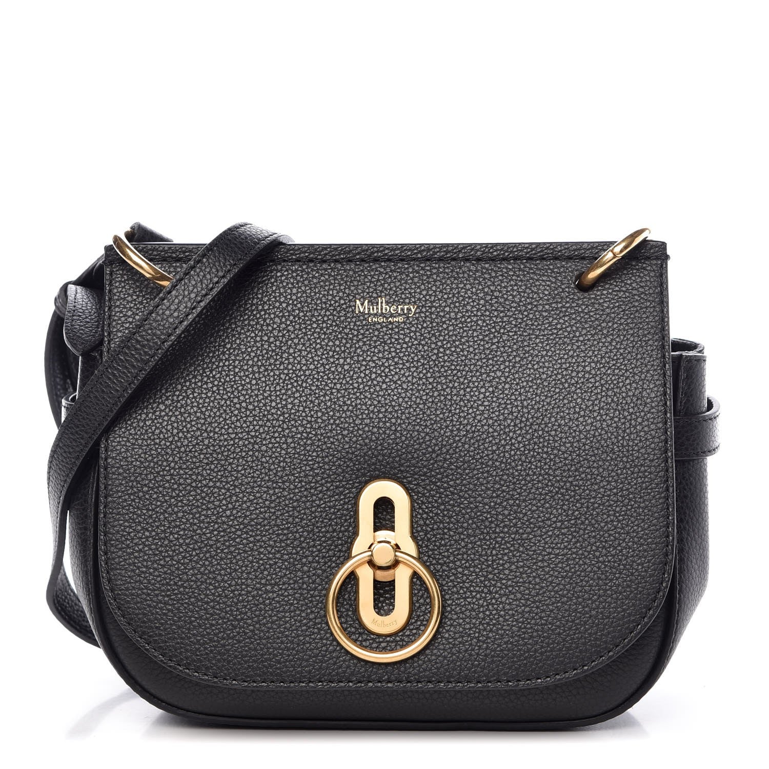 Mulberry Small Classic Grain Small Amberley Satchel Black 1 of 9