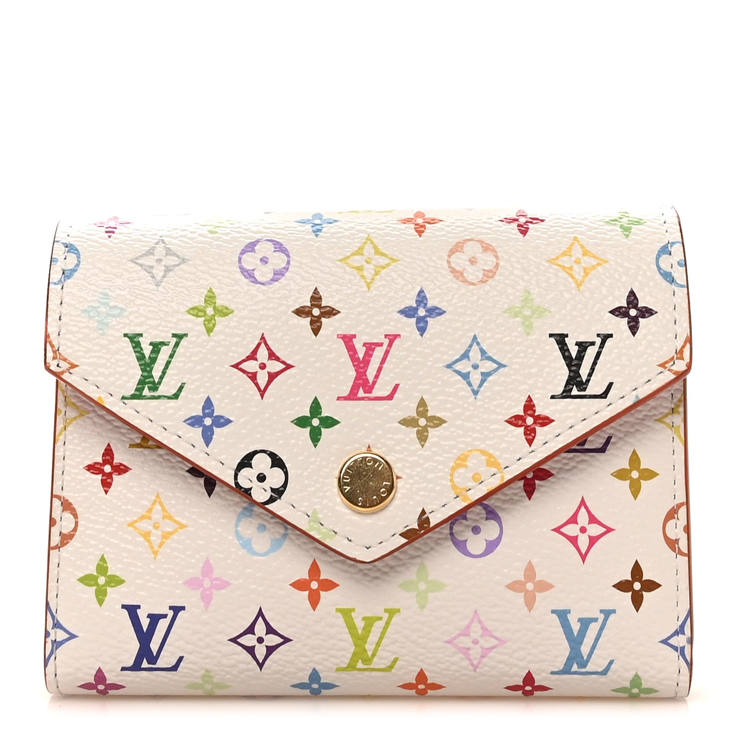 Louis Vuitton LV x TM Monogram Multicolor Victorine Wallet White 1 of 9
