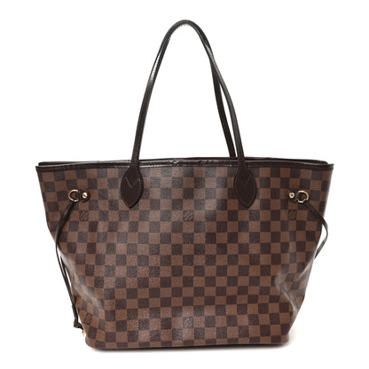 Louis Vuitton Damier Ebene Neo Neverfull MM Rose Ballerine 1 of 9