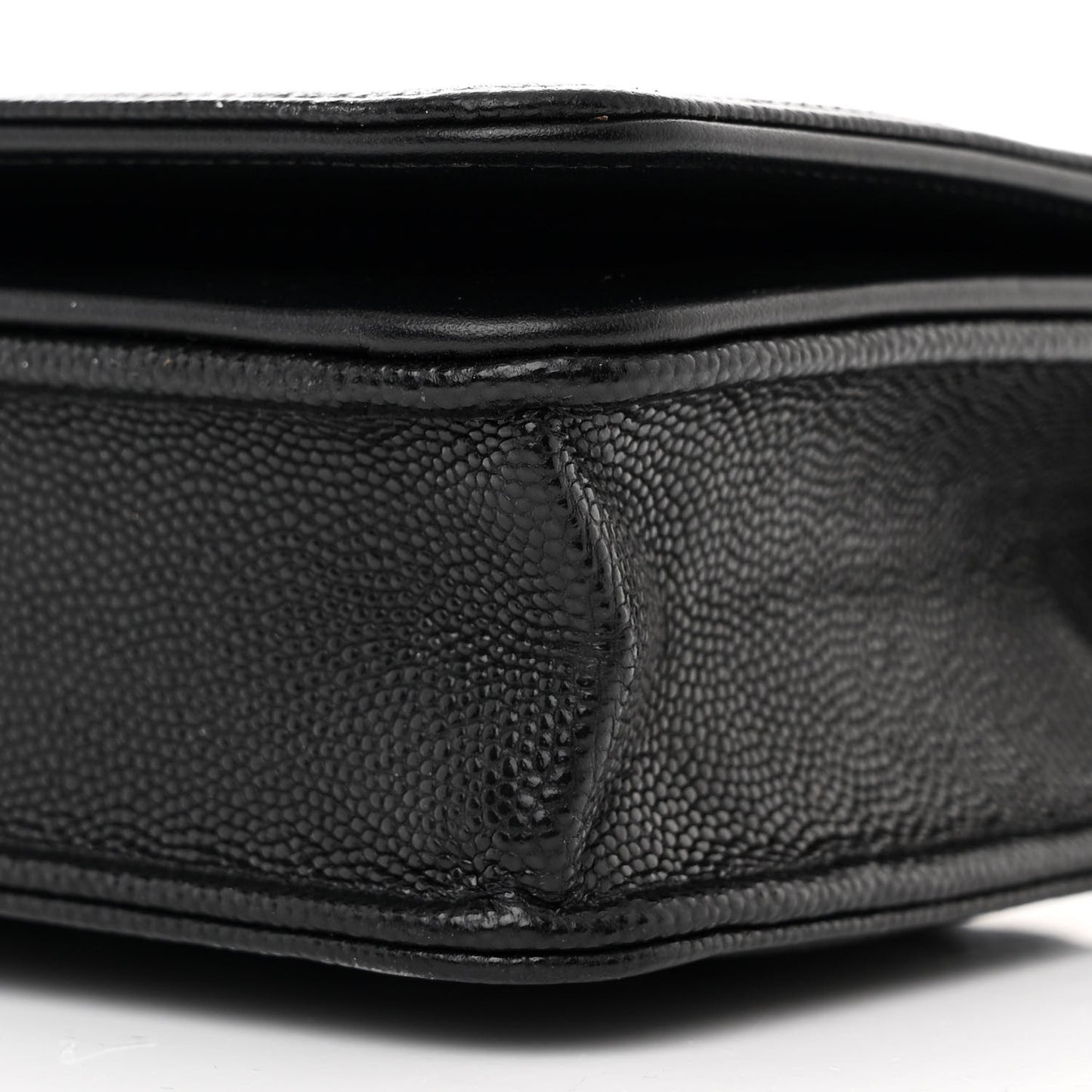 Caviar Quilted Boy Wallet On Chain WOC Black