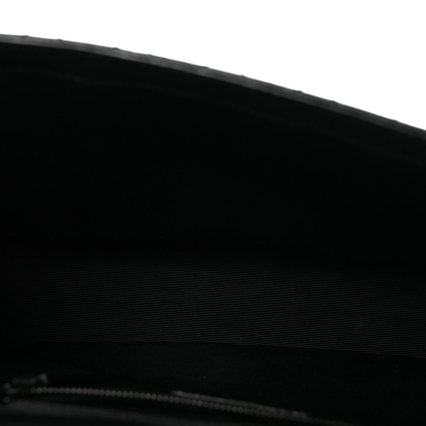 Grain De Poudre Textured Mixed Matelasse Large Triquilt Monogram Monochrome Satchel Black