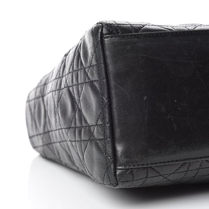 Christian Dior Lambskin Cannage Medium Lady Dior Black 8 of 21