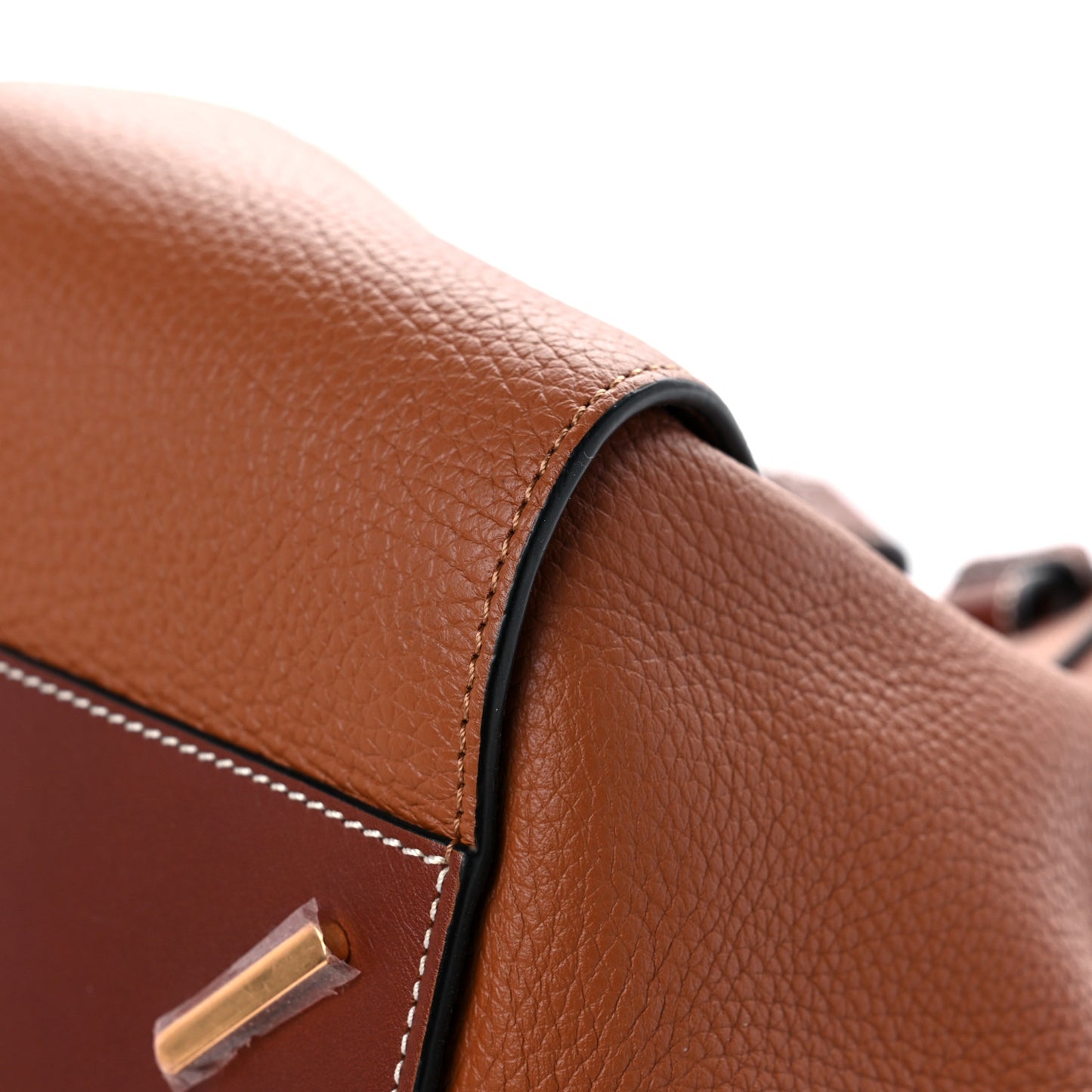 Grained Calfskin Small Hammock Shoulder Bag Tan