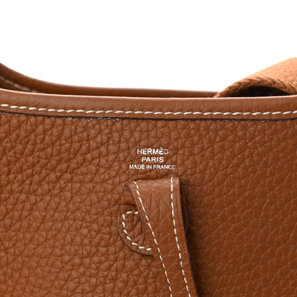 Hermes Taurillon Clemence Evelyne TPM Gold 6 of 12