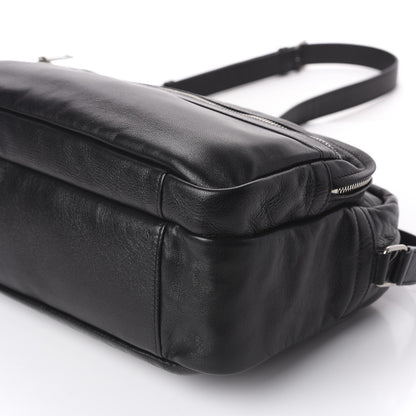 Saint Laurent Lambskin Sid Messenger Bag Black 6 of 11