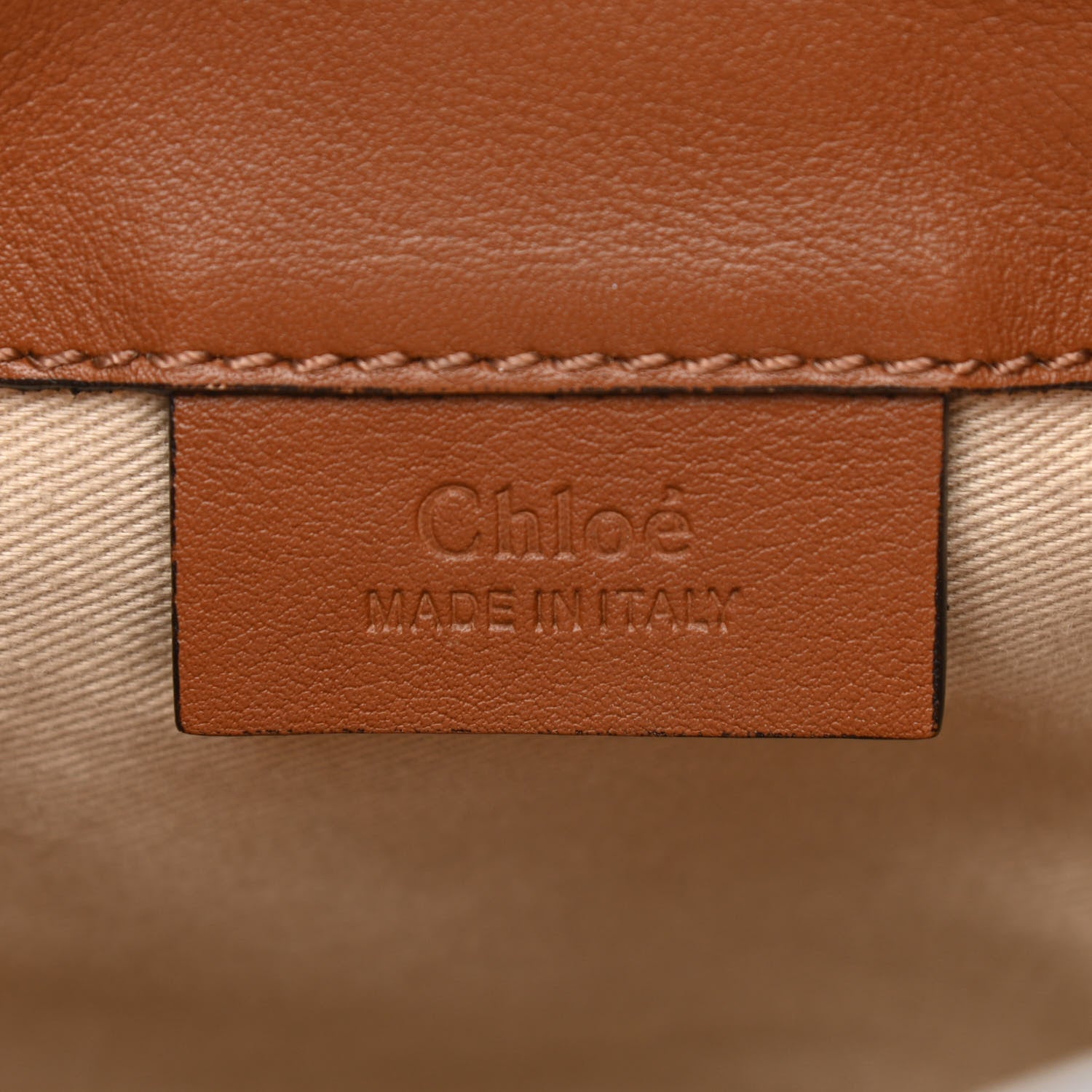 Chloe Suede Calfskin Mini Faye Backpack Tan 6 of 11