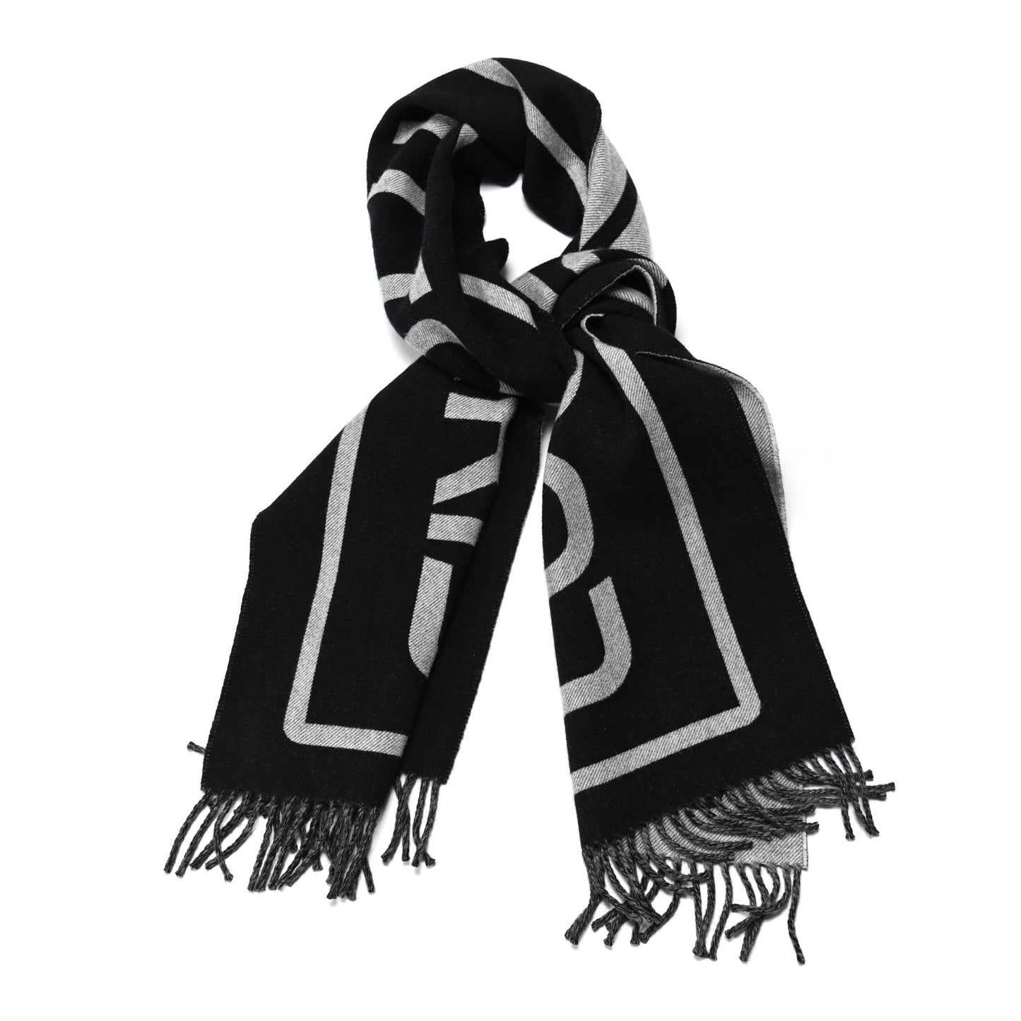 Wool Cashmere City Gravity Scarf Black