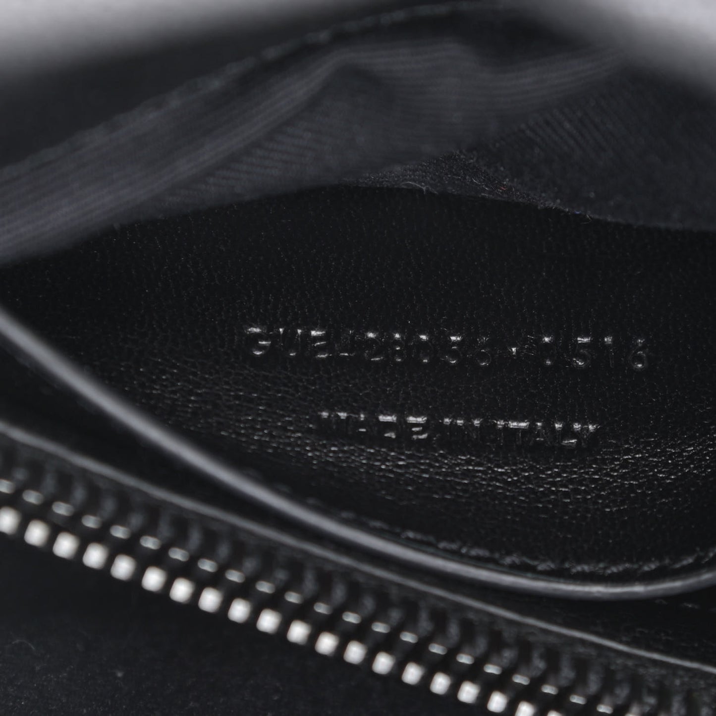 Sheepskin Matelasse Chevron Monogram Monochrome Medium College Bag Black