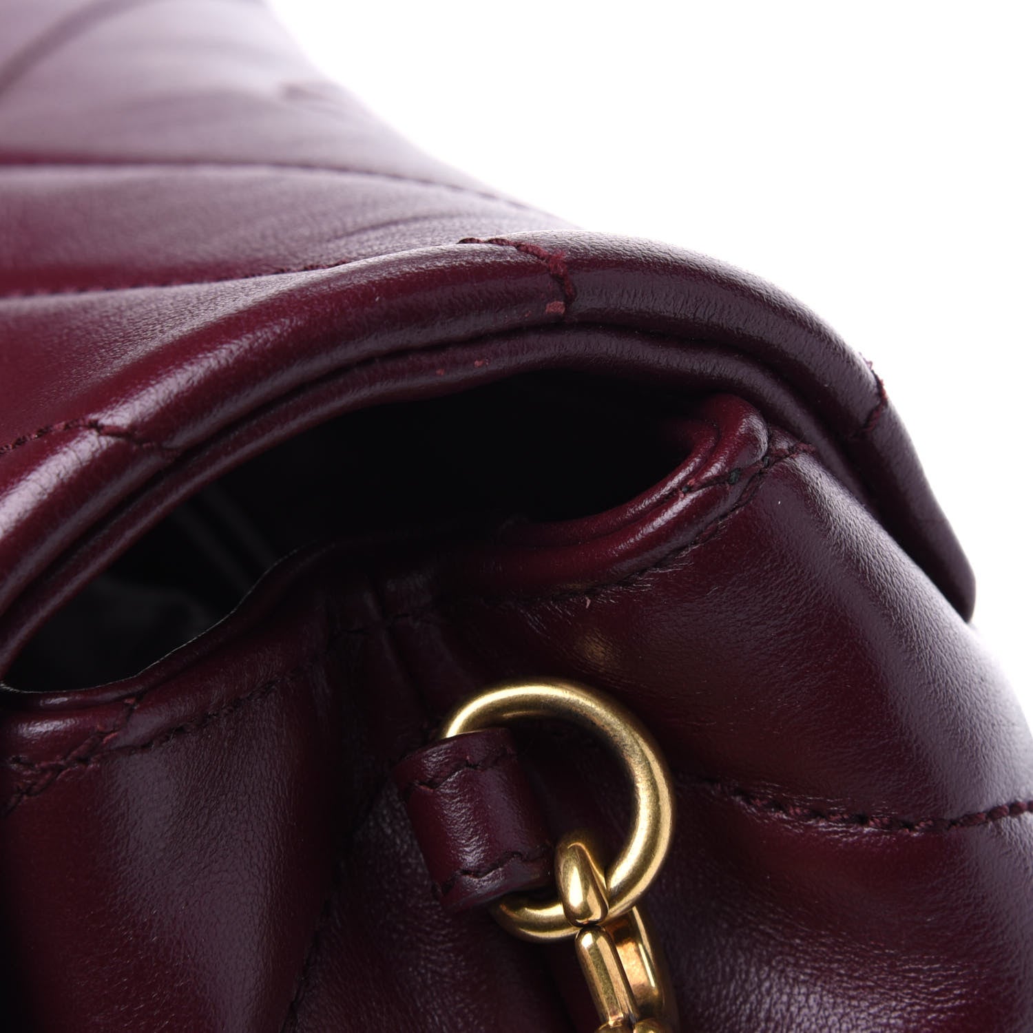 Saint Laurent Calfskin Y Quilted Monogram Toy Loulou Monogram Crossbody Bag Rouge Legion 13 of 15