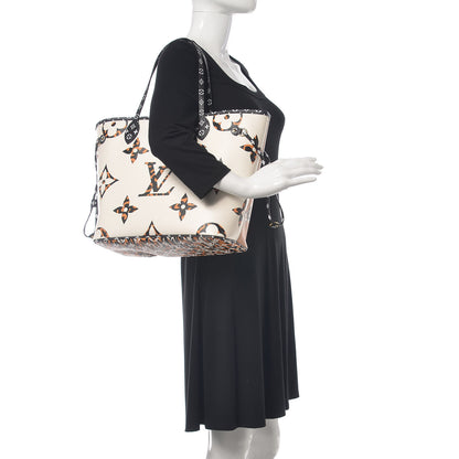 Louis Vuitton Monogram Giant Jungle Neverfull MM Ivory 2 of 9