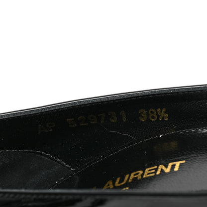 Saint Laurent Patent Calfskin Zoe 85 Pump 38.5 Black 8 of 8