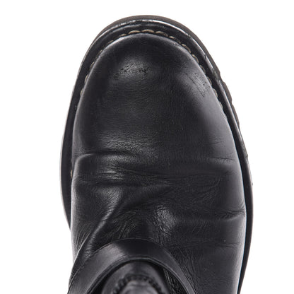 Chanel Calfskin Quilted Biker Boots 38.5 Black 11 of 15