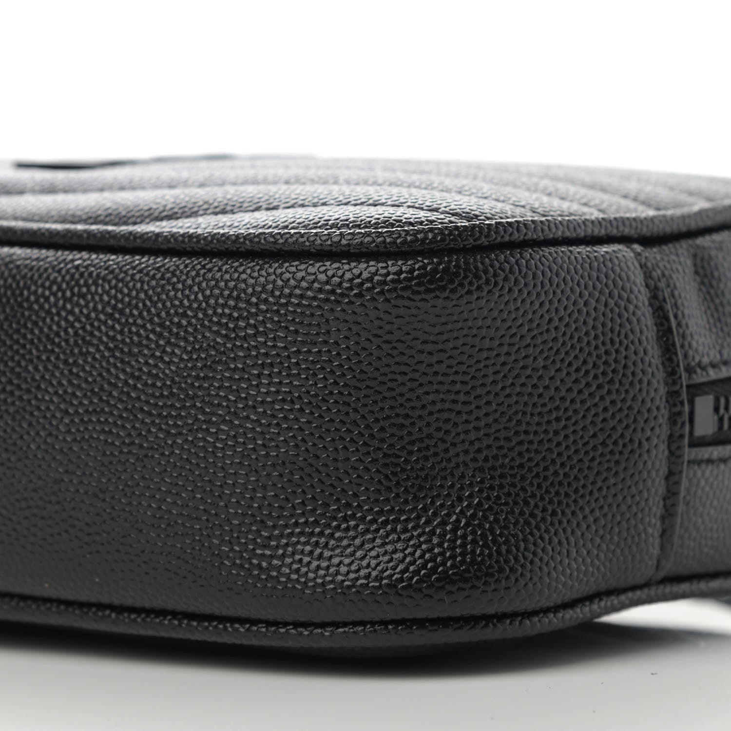 Saint Laurent Grain De Poudre Matelasse Monogram Mini Lou Camera Bag Black 9 of 10