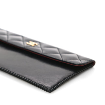 Chanel Calfskin Quilted CC Flap Clutch Black 8 of 14