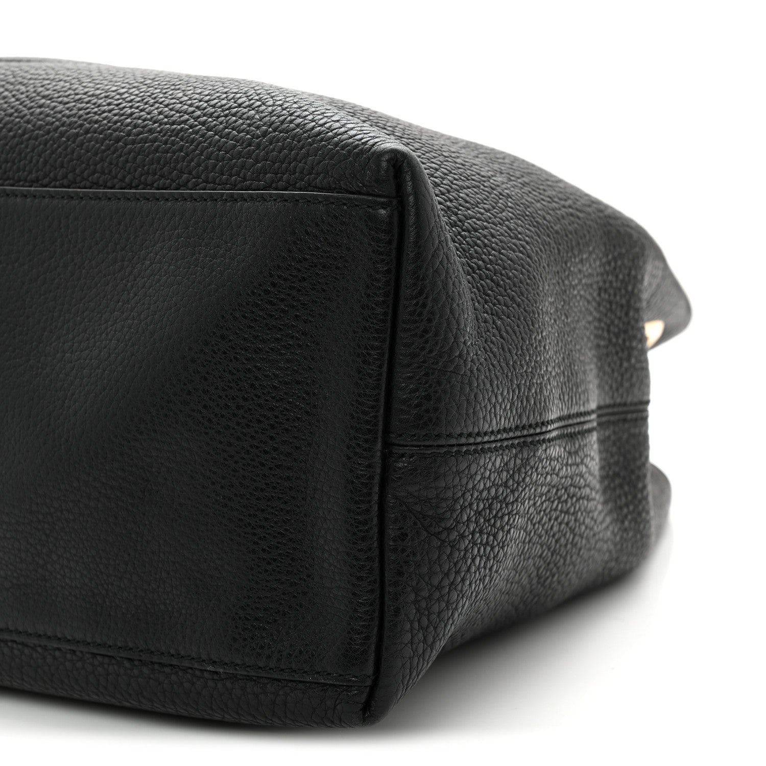 Gucci Pebbled Calfskin Medium Soho Chain Shoulder Bag Black 9 of 12