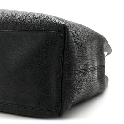 Gucci Pebbled Calfskin Medium Soho Chain Shoulder Bag Black 9 of 12