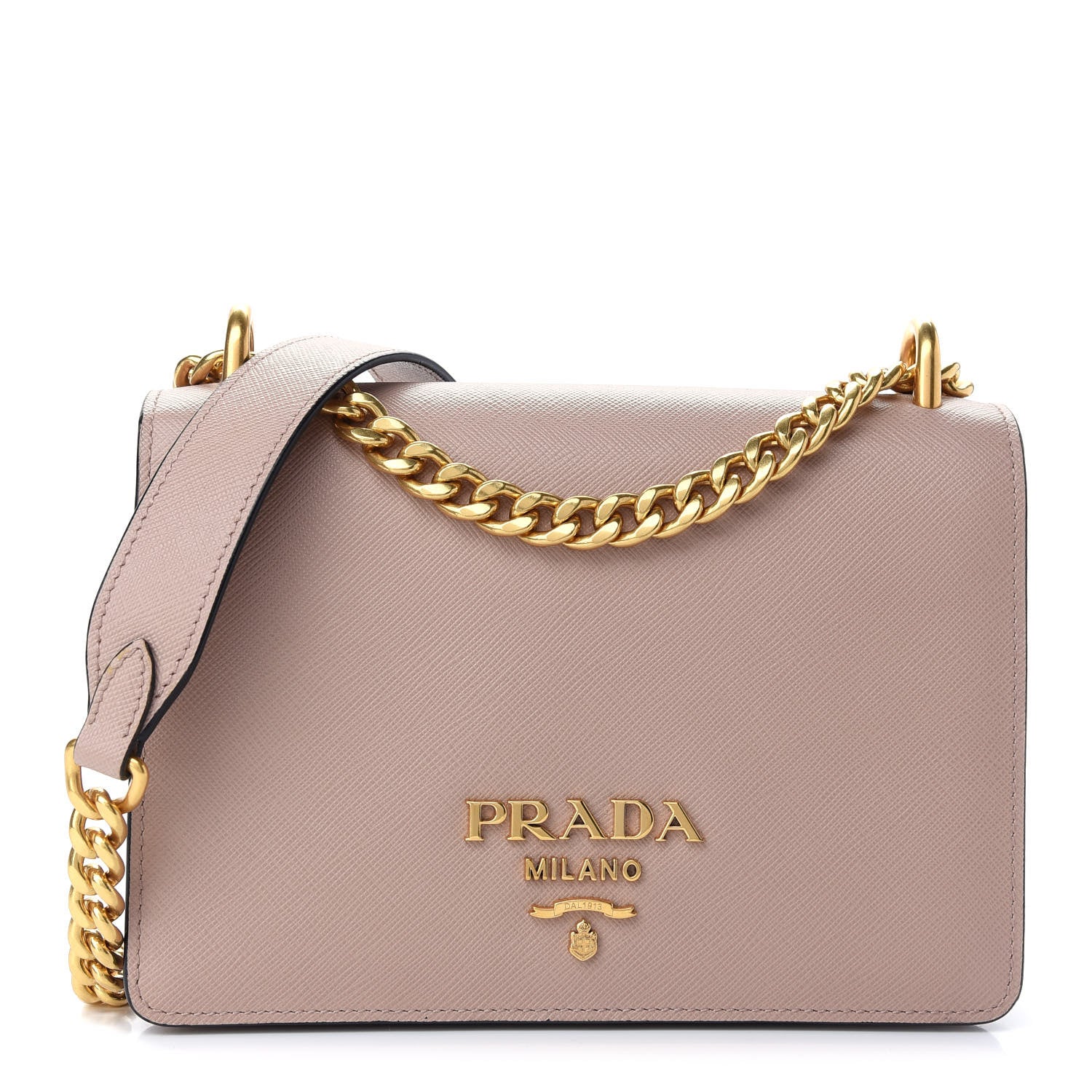Prada Saffiano Chain Shoulder Bag Cammeo 1 of 9