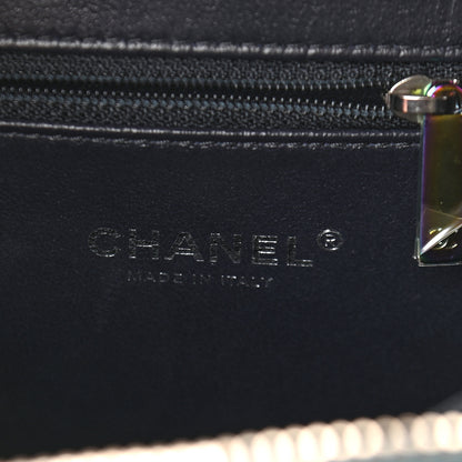 Chanel Iridescent Caviar Quilted Medium CC Filigree Vanity Case Dark Turquoise 6 of 9