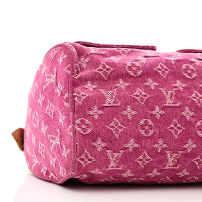 Louis Vuitton Monogram Denim Neo Speedy Fuchsia 8 of 11