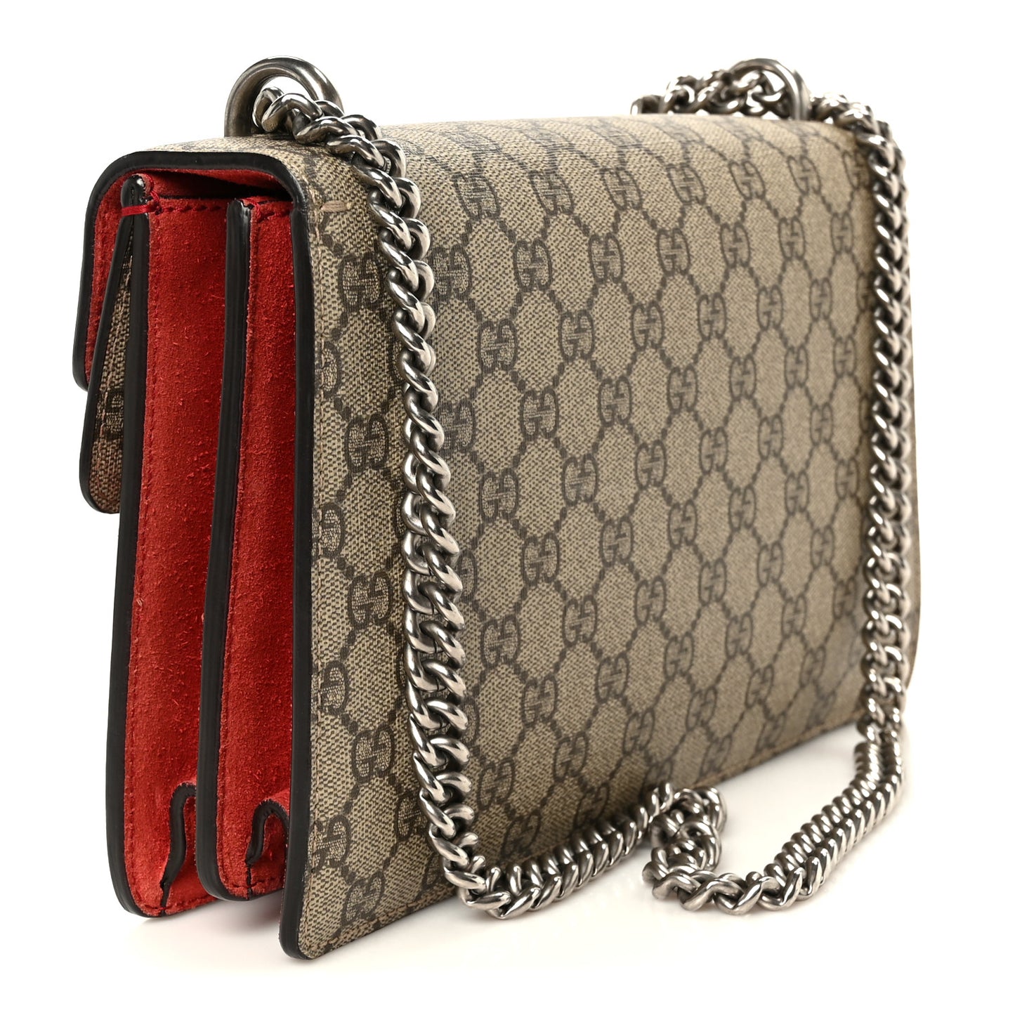 GG Supreme Monogram Small Dionysus Shoulder Bag Red