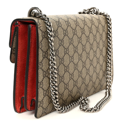 Gucci GG Supreme Monogram Small Dionysus Shoulder Bag Red 3 of 14