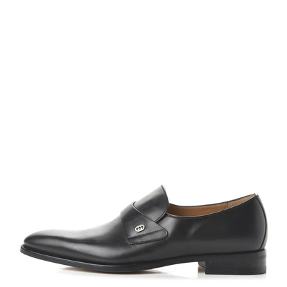 Gucci Calfskin Mens Interlocking GG Loafer 9 Black 1 of 10