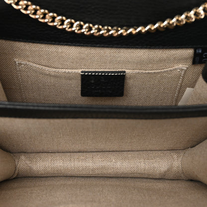Gucci Dollar Calfskin Small Interlocking G Shoulder Bag Black 6 of 10