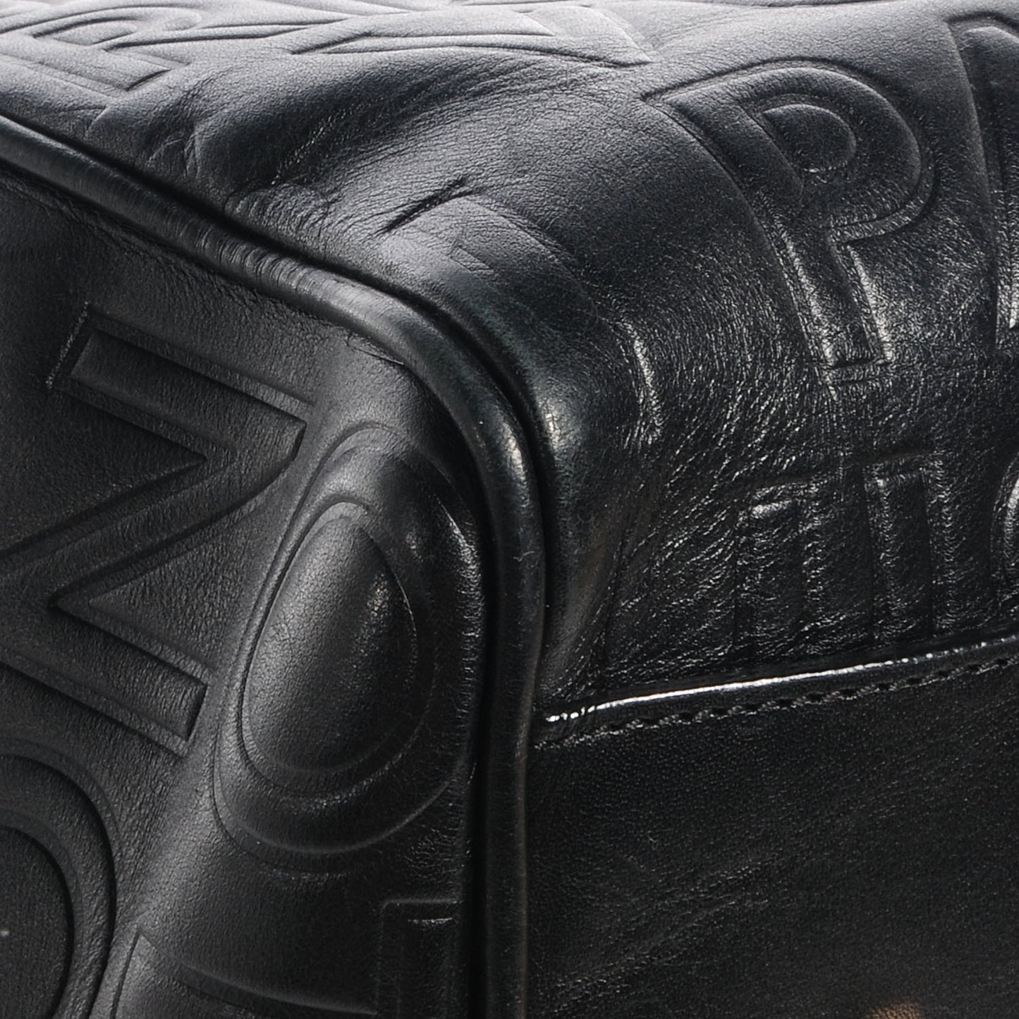 Calfskin Embossed Speedy Cube 30 Black