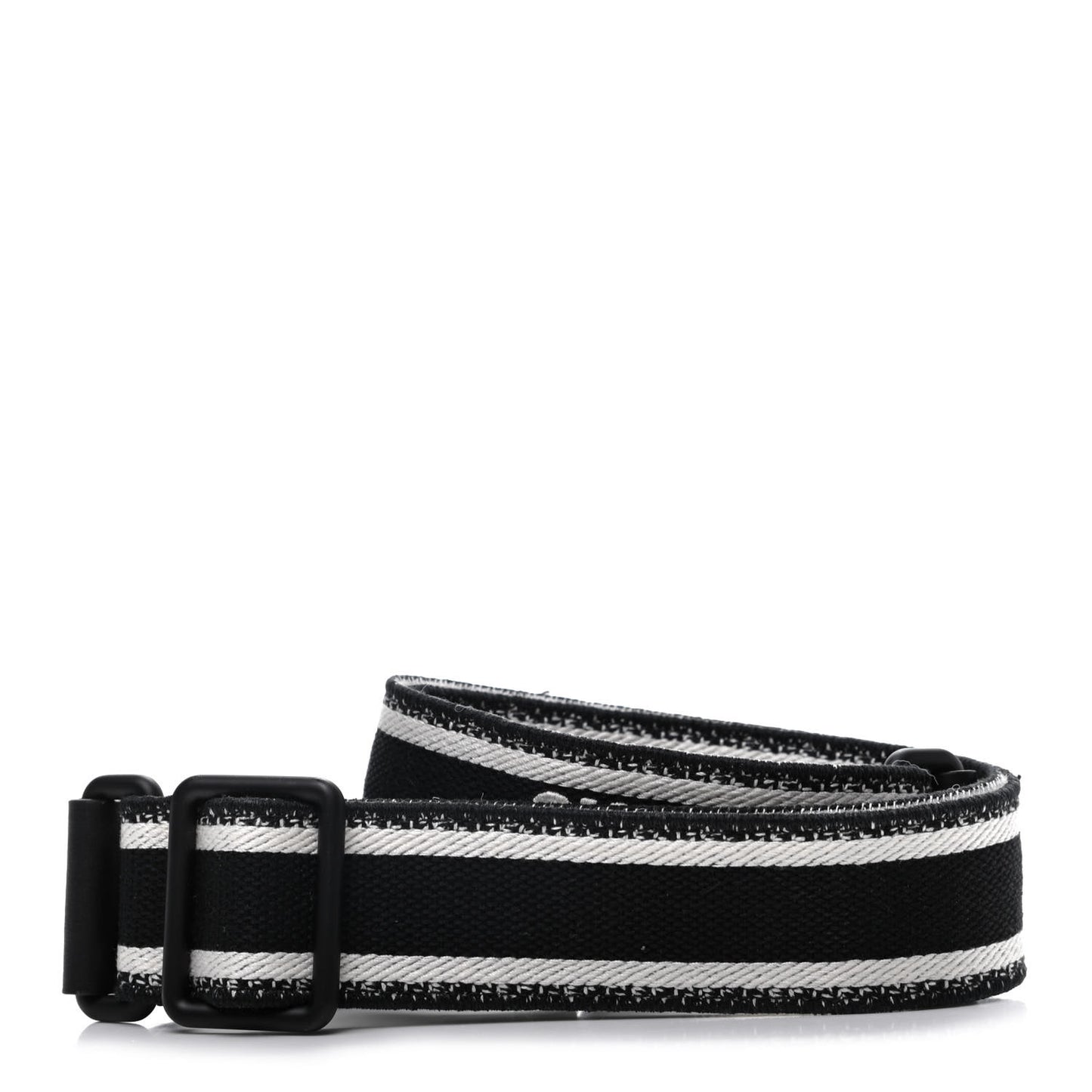 Canvas Embroidered Shoulder Strap Black Ultramatte