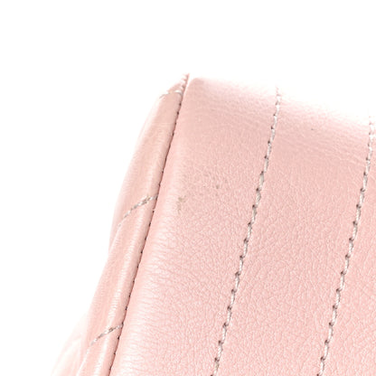 Chanel Calfskin Chevron Quilted Mini Rectangular Flap Light Pink 10 of 11