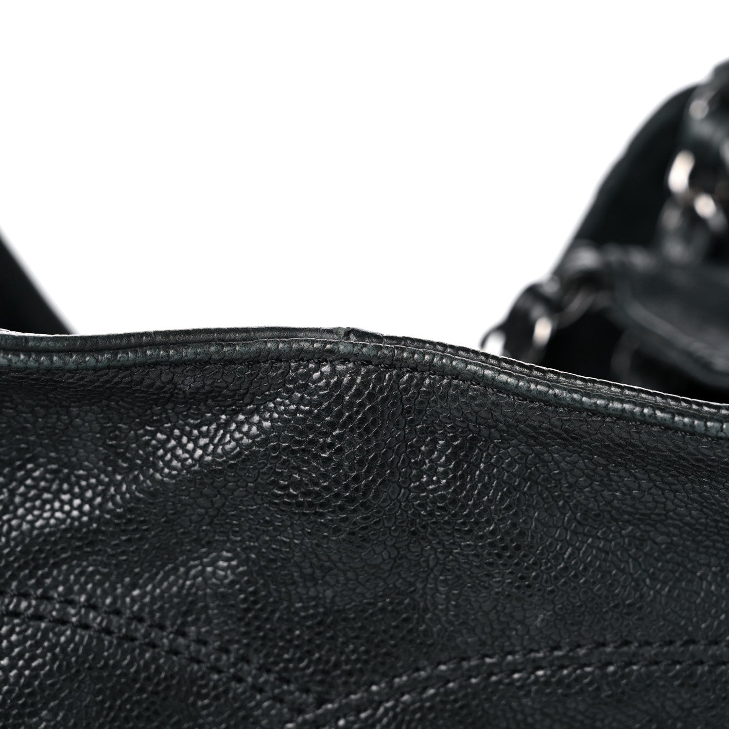 Chanel Distressed Caviar XL Coco Cabas Black 14 of 18