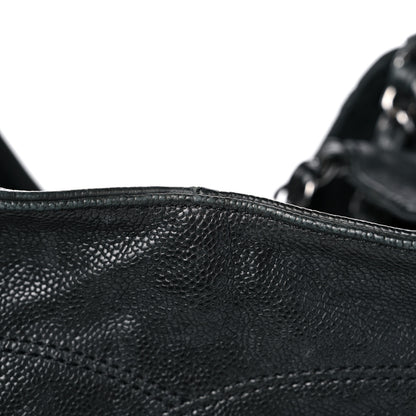 Chanel Distressed Caviar XL Coco Cabas Black 14 of 18