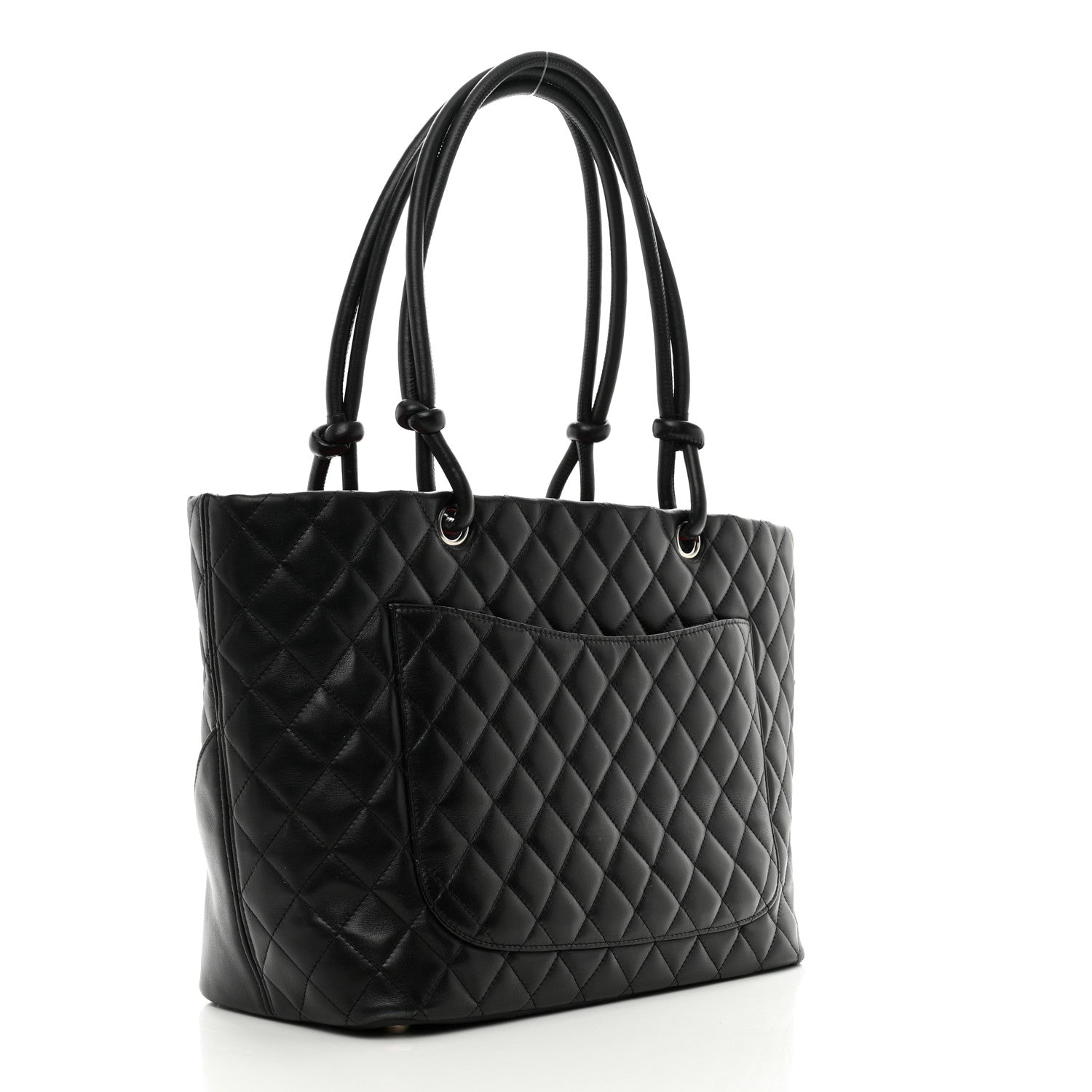 Chanel Calfskin Quilted Large Cambon Tote Black 3 of 13