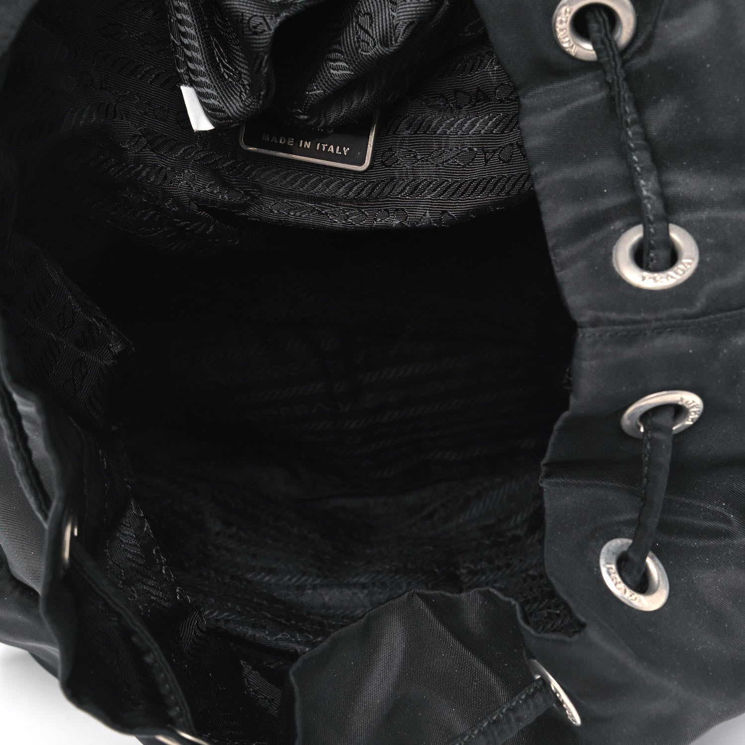 Prada Nylon Vela Medium Backpack Black 4 of 7