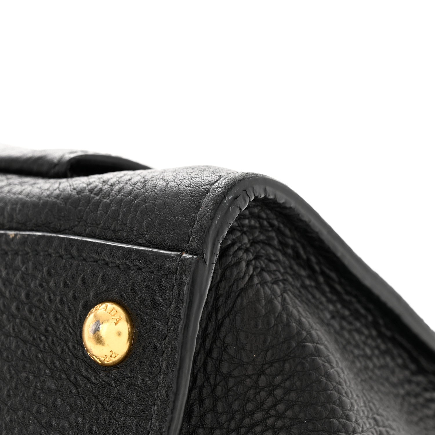 Prada Vitello Phenix Shopping Tote Black 9 of 18