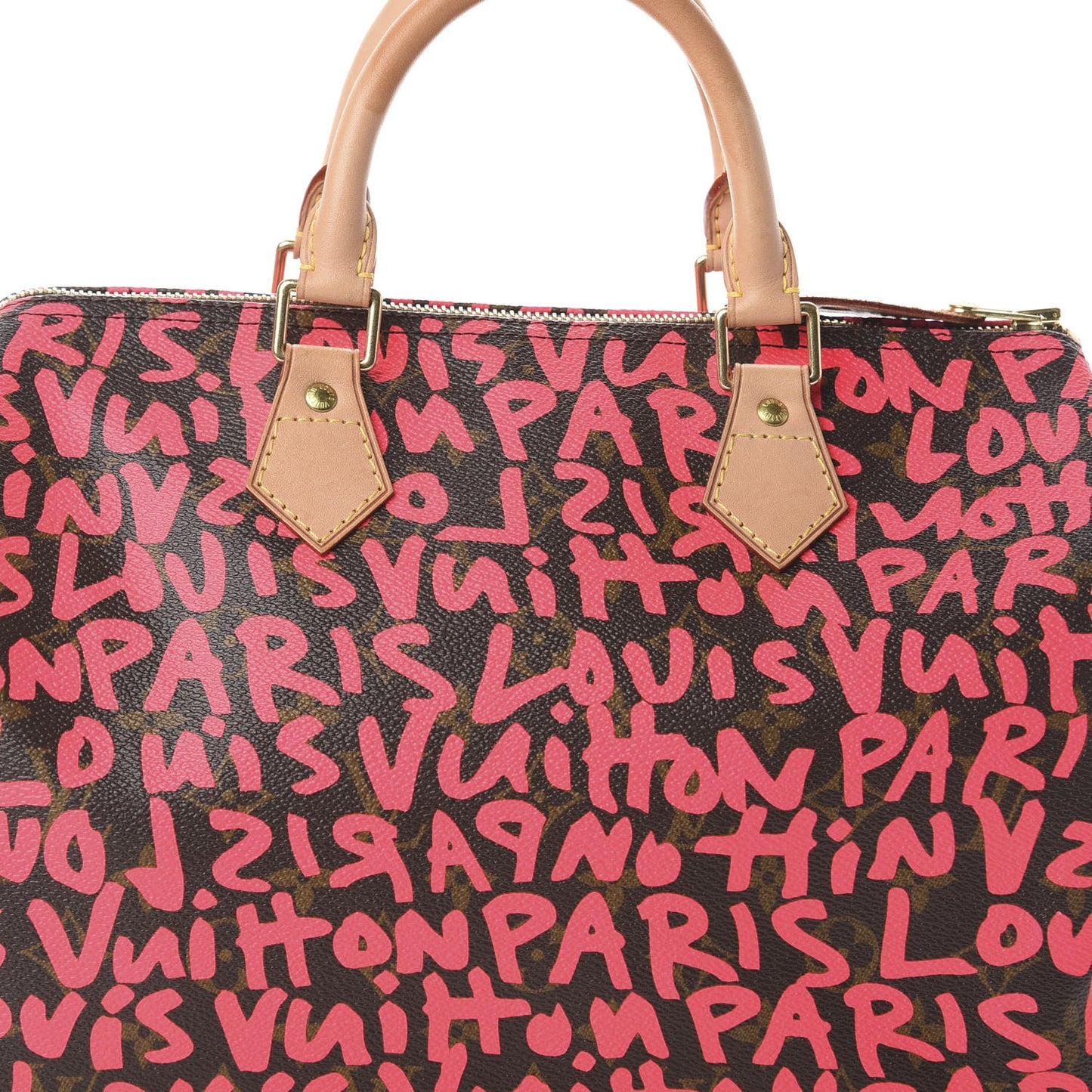 Monogram Graffiti Speedy 30 Fuchsia