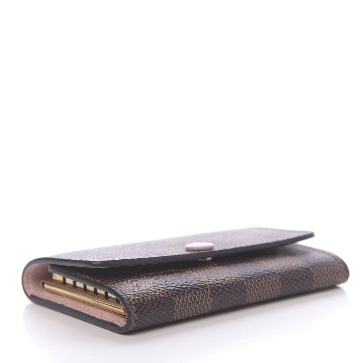 Damier Ebene Multicles 6 Key Holder Rose Ballerine