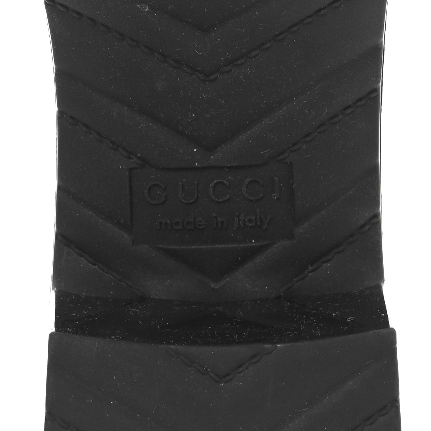 Gucci Rubber Gucci Logo Womens Platform 20/60mm Slide Sandals 38 Black 8 of 10