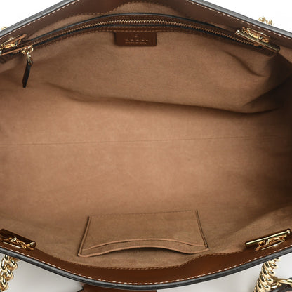 Gucci GG Supreme Monogram Medium Padlock Tote Beige Cuir 5 of 6