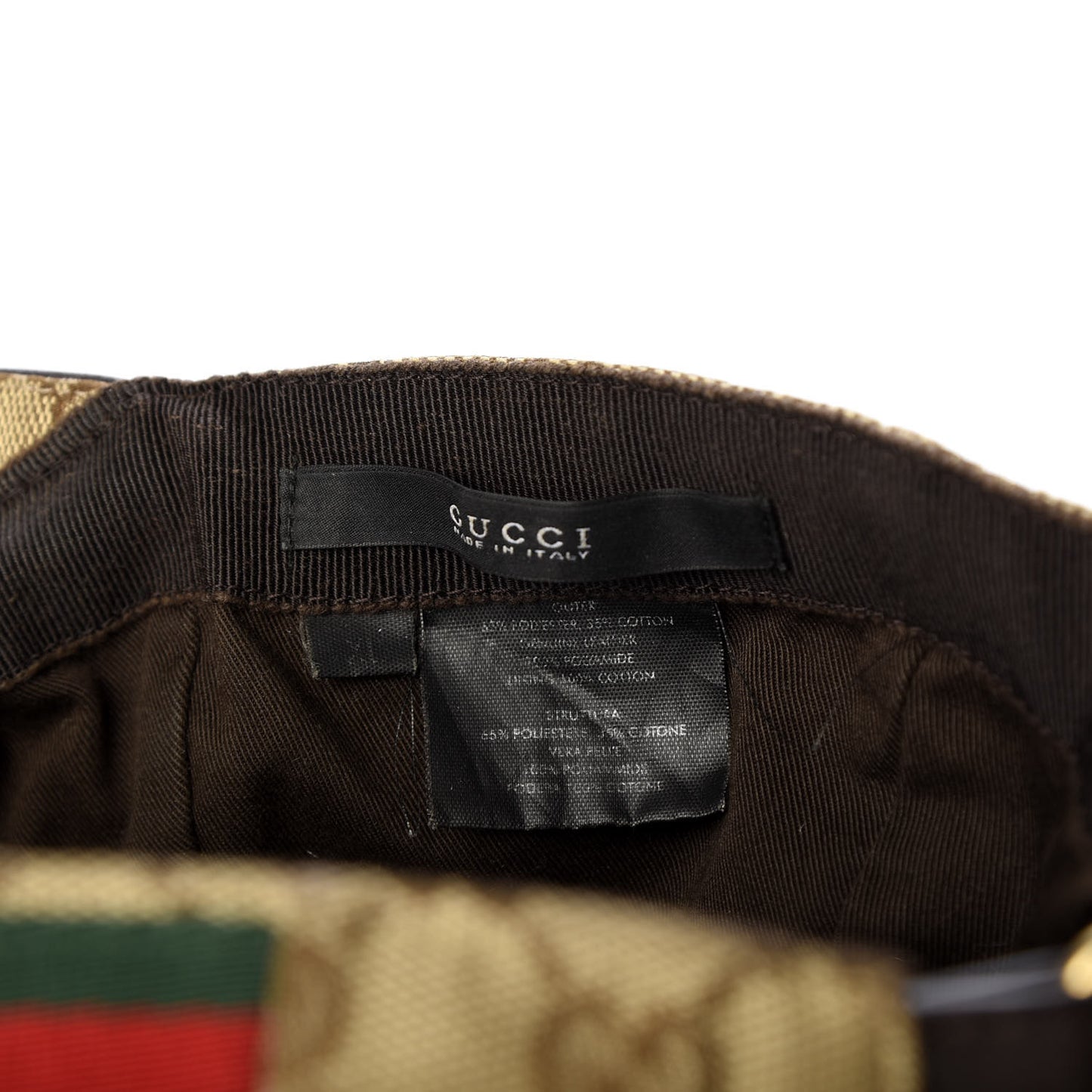 Monogram Web Baseball Hat XL Beige Cocoa