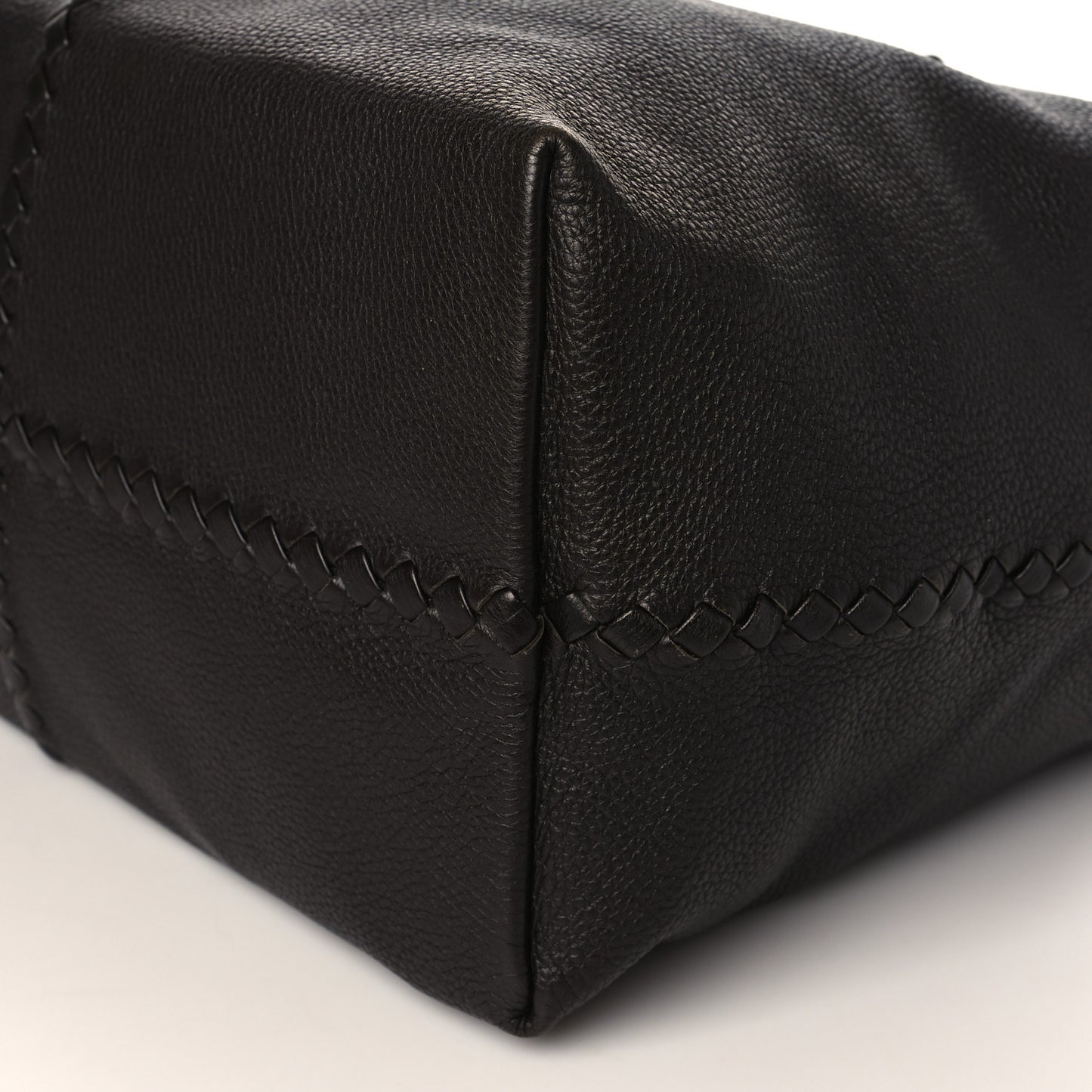 Cervo Intrecciato Brick Tote Ebano