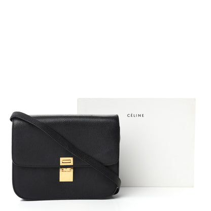 Celine Goatskin Medium Classic Box Flap Bag Black 12 of 12