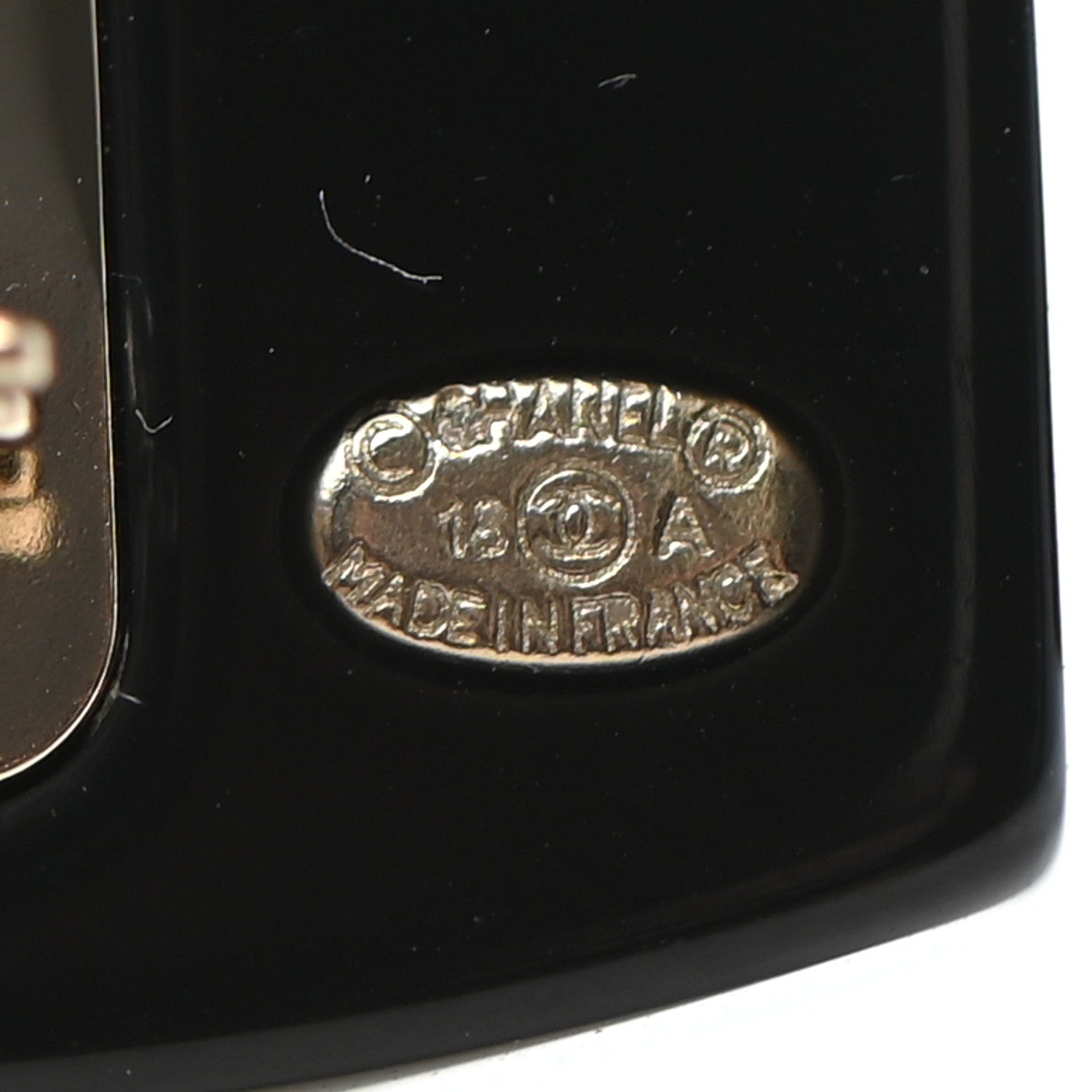 Chanel Resin Sweater CC Brooch Black White 5 of 5