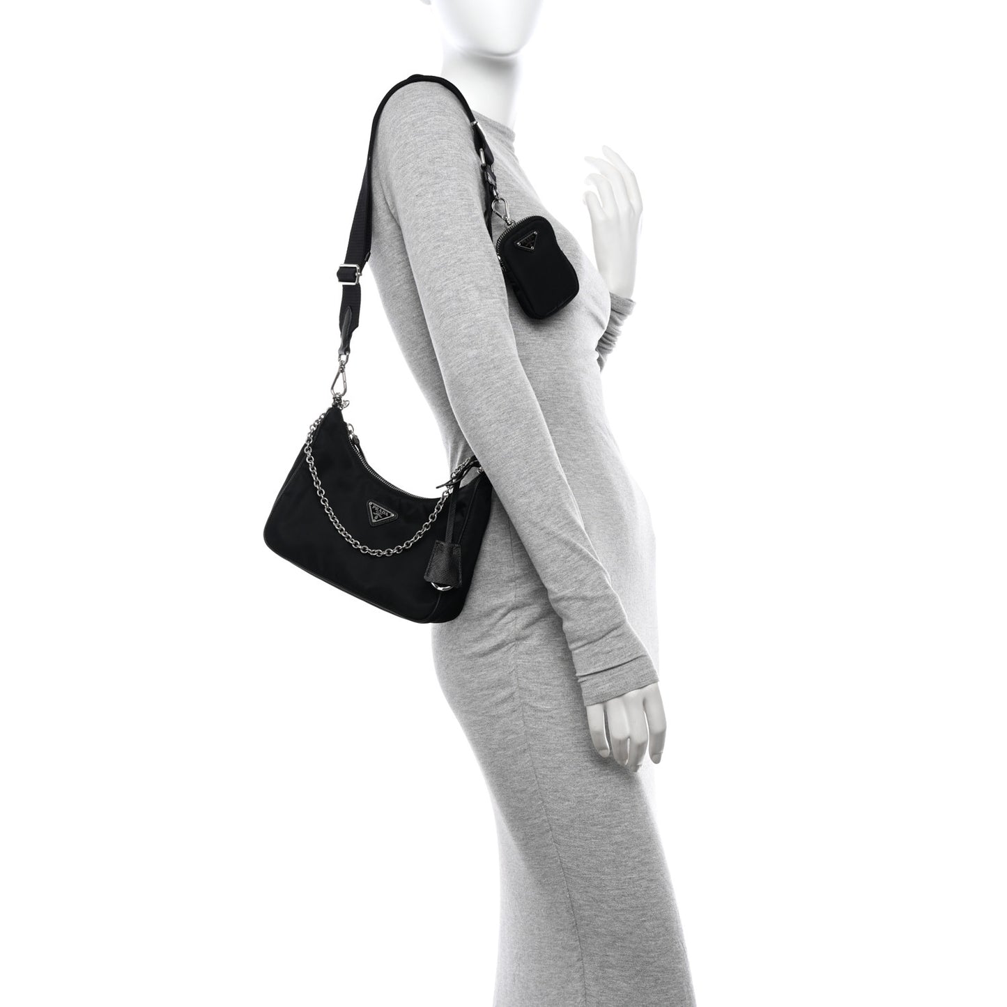 Nylon Re-Edition 2005 Shoulder Bag Black