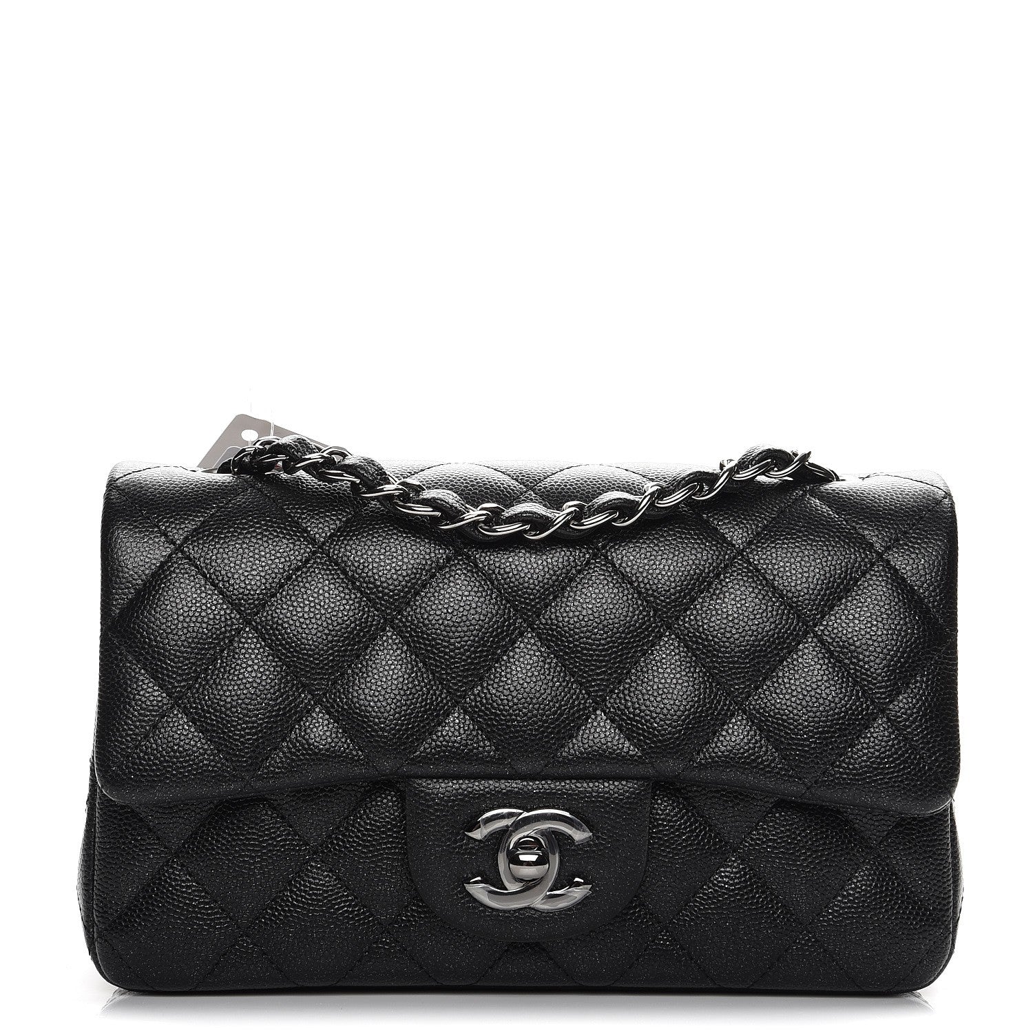 Chanel Iridescent Caviar Quilted Mini Rectangular Flap Black 1 of 8