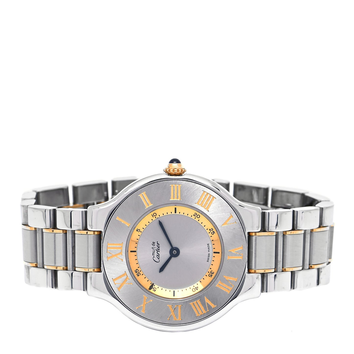 Stainless Steel 18K Yellow Gold 31mm Must De 21 Quartz Watch