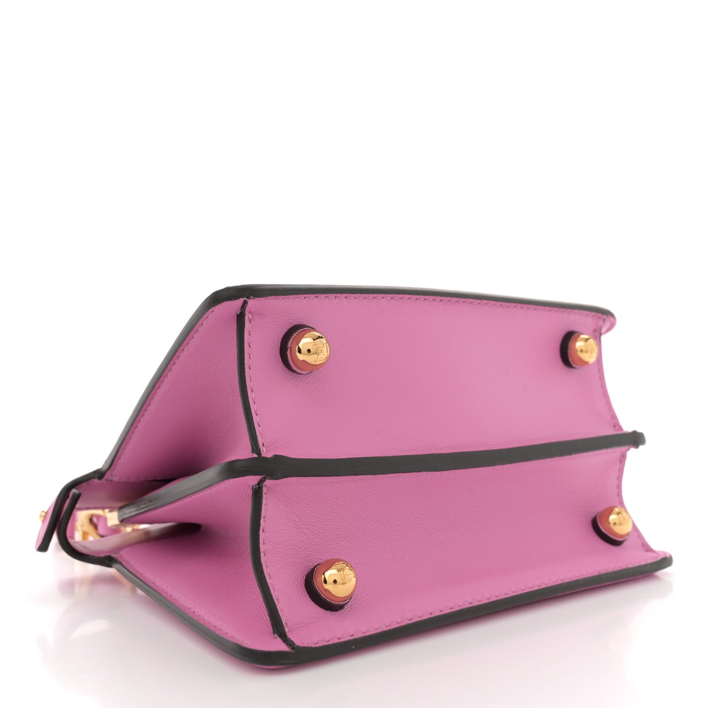 Shiny Nappa Petite Peekaboo I SEE U Satchel Rosa