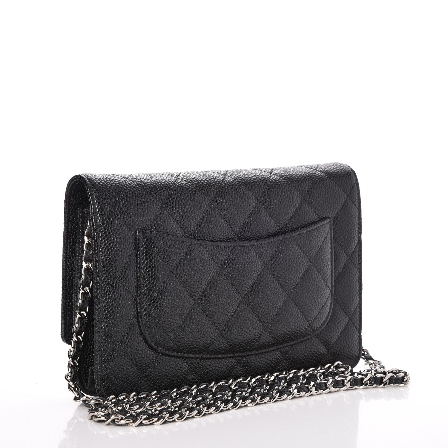 Chanel Caviar Quilted Wallet On Chain WOC Black 3 of 9